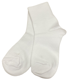 Plain White Stay-Up Anklet